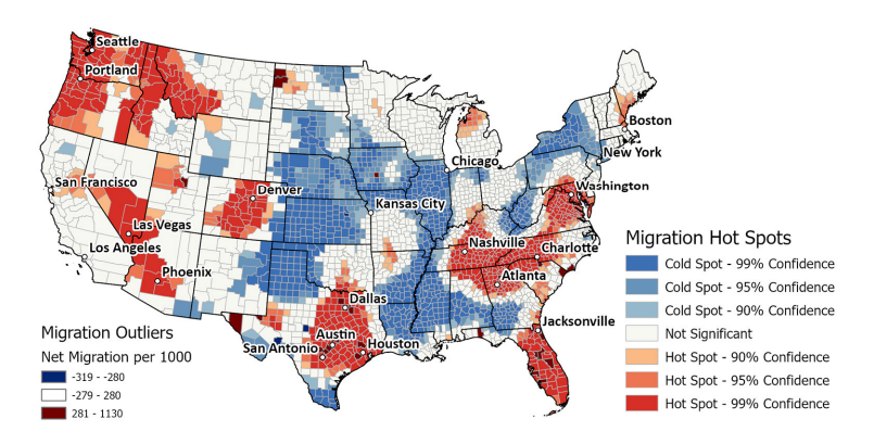 US Migration Hotspots from 2010-2020